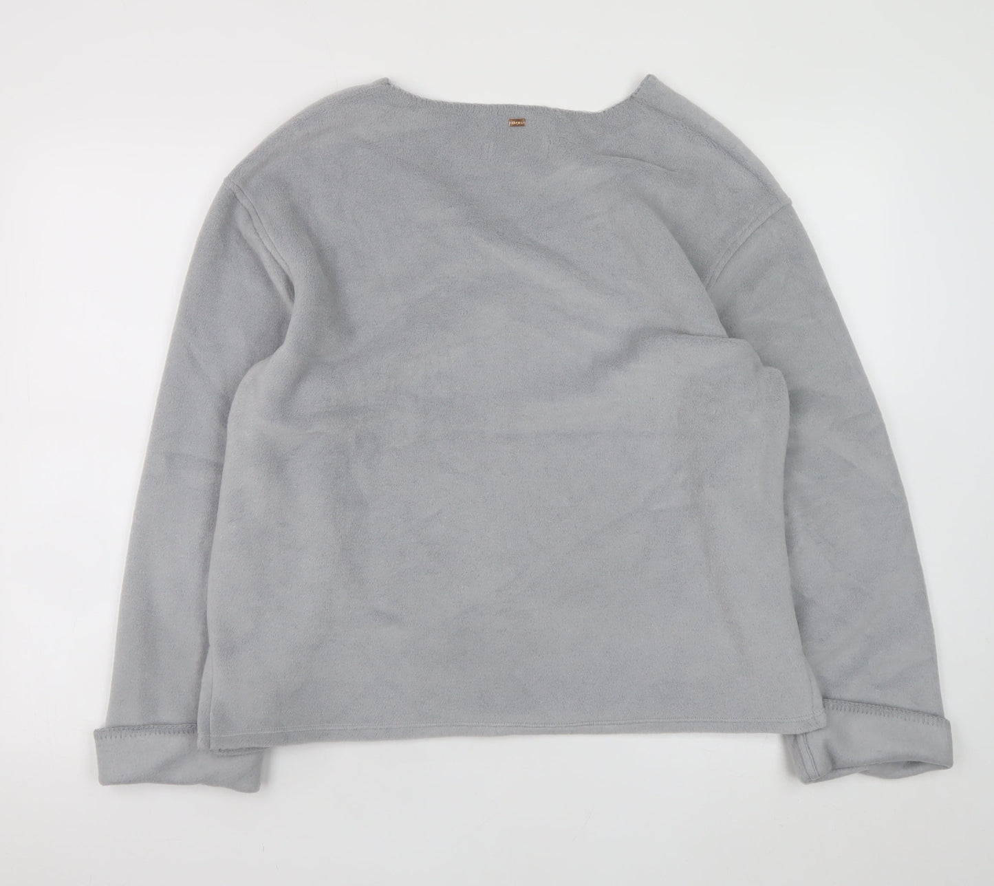 Marks and Spencer Women Grey V-Neck Pullover Sweatshirt Size M