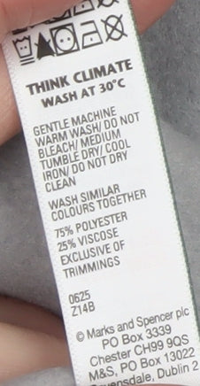 Marks and Spencer Women Grey V-Neck Pullover Sweatshirt Size M