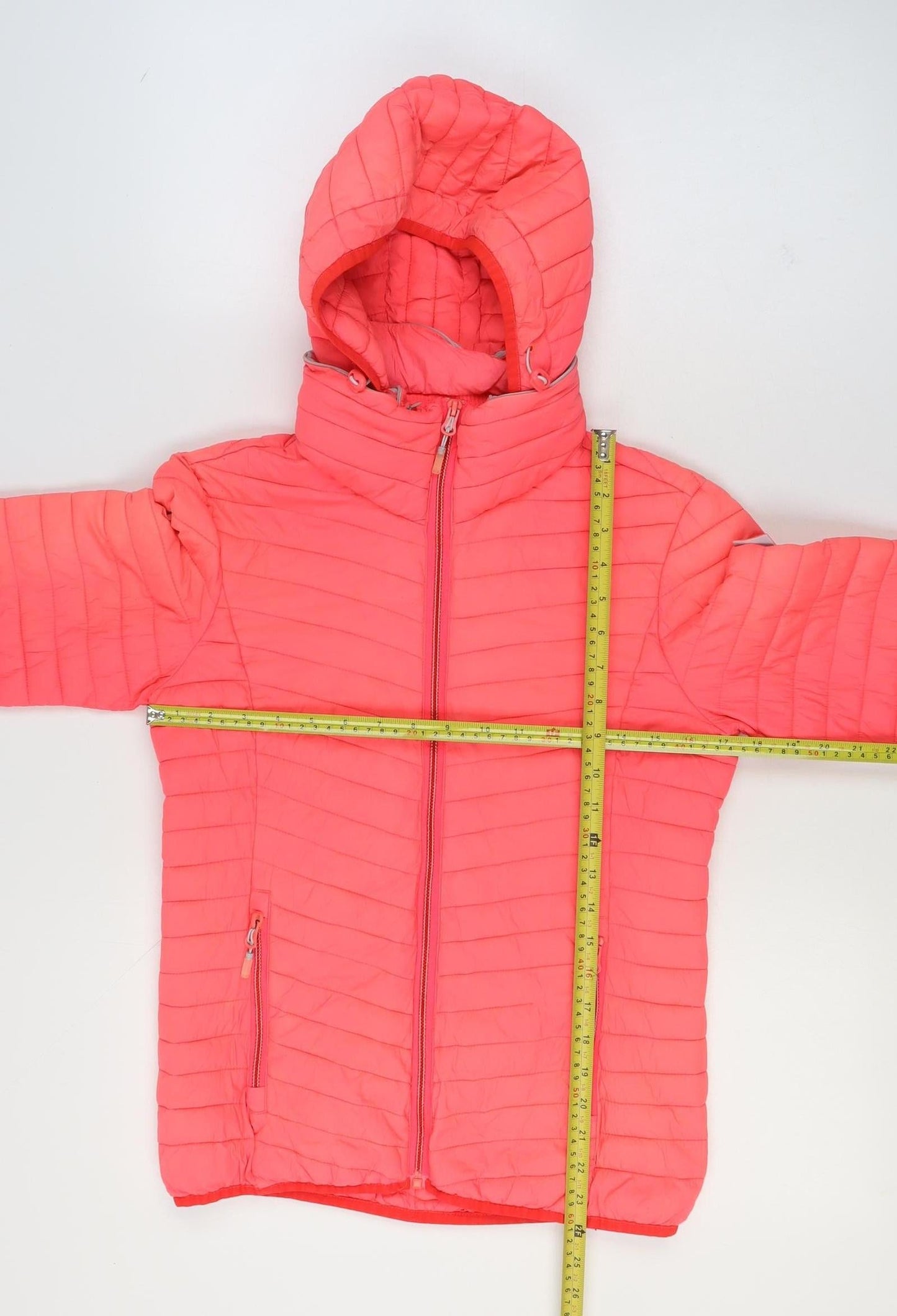 Superdry Womens Pink Hooded Puffer Jacket M Lightweight Casual