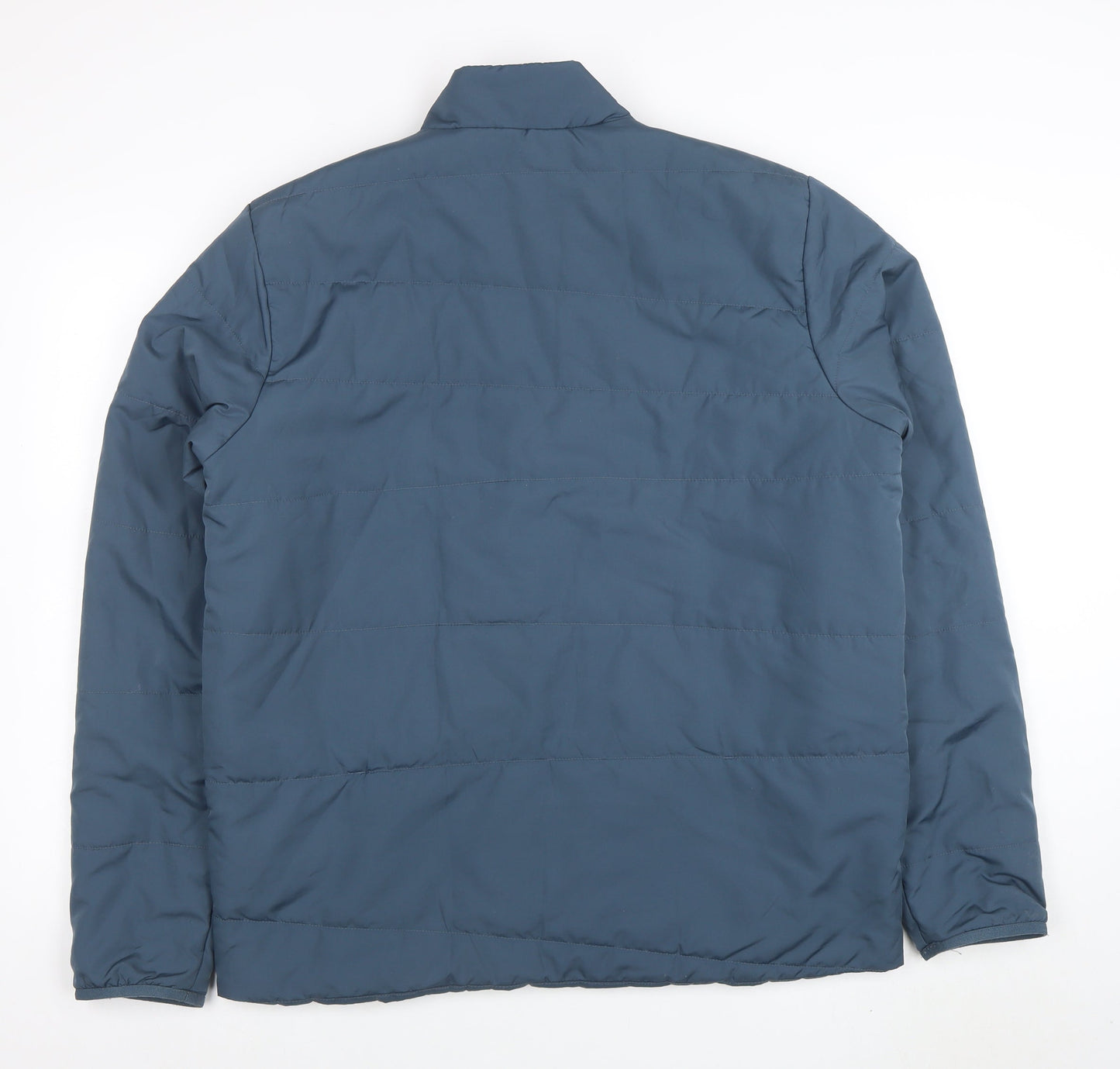 Decathlon Men's Blue XL Puffer Jacket Lightweight Full Zip Hiking Coat