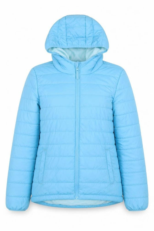 Peter Storm Womens Blue Lightweight Hooded Puffer Jacket Size 10