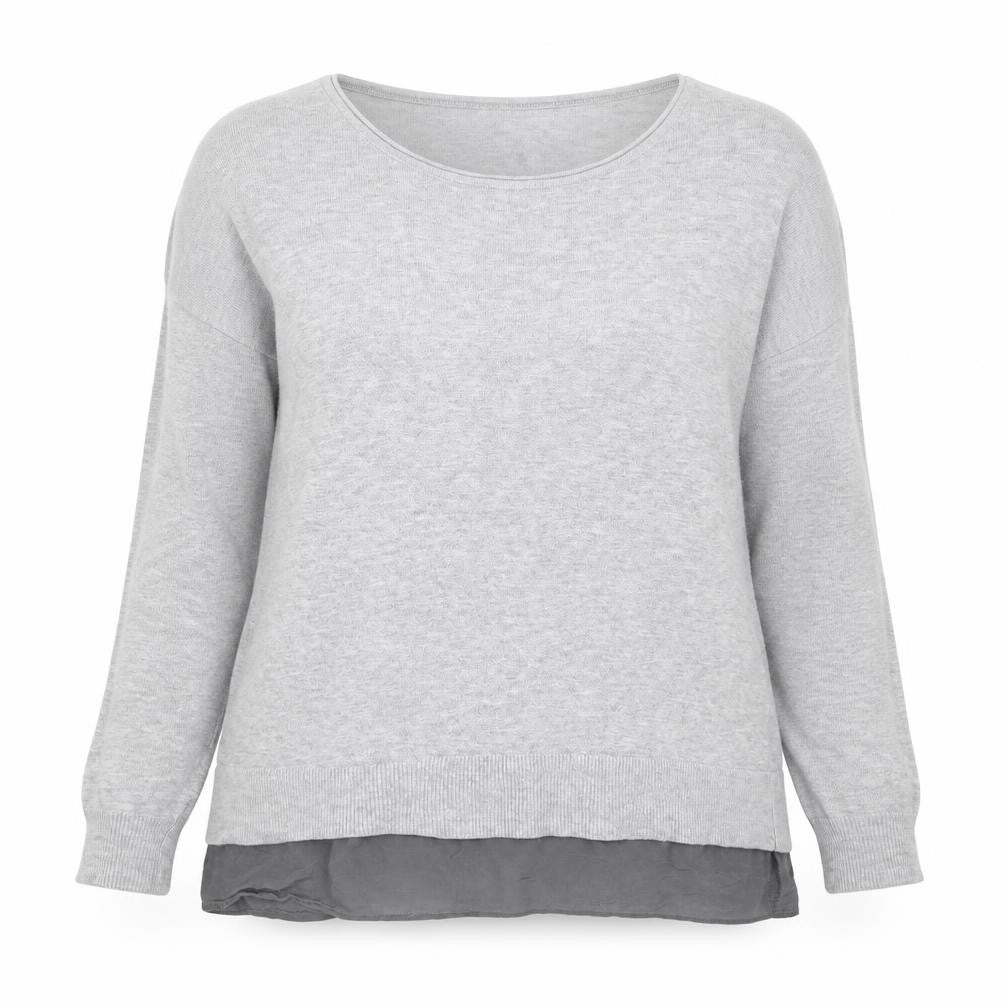 Mint Velvet Women’s Grey Size 10 Scoop Neck Knit Jumper