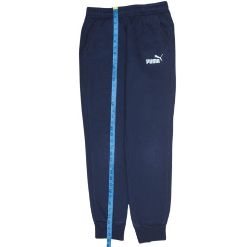 Puma Men's Blue Jogger Sweatpants Fleece Trousers Size S