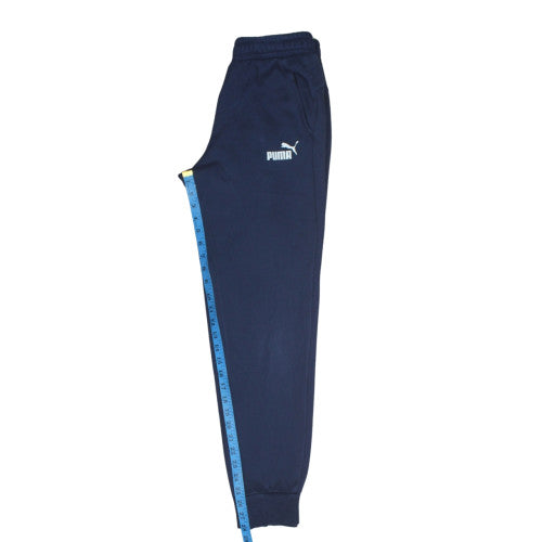 Puma Men's Blue Jogger Sweatpants Fleece Trousers Size S