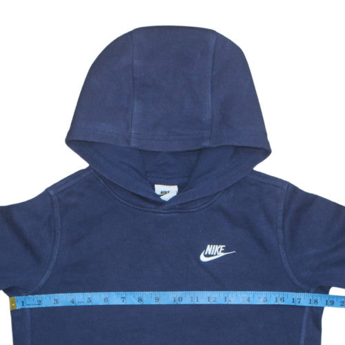 Nike Boys Blue Pullover Hoodie L 147-158cm Fleece Sweatshirt
