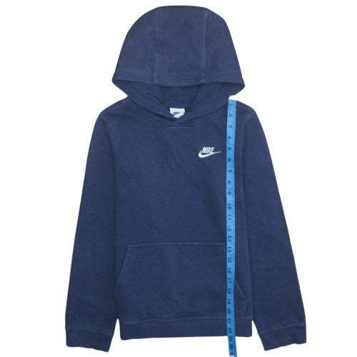 Nike Boys Blue Pullover Hoodie L 147-158cm Fleece Sweatshirt
