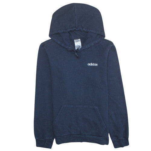 Adidas Men's Blue Pullover Hoodie Size S Regular Fit Sportswear
