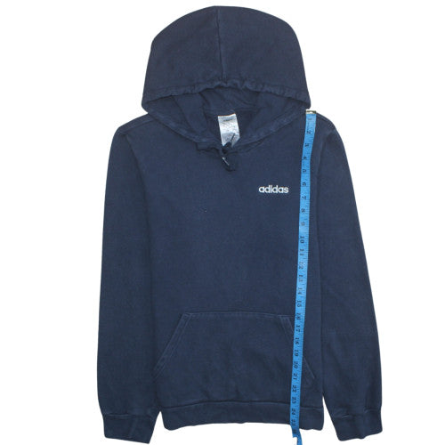 Adidas Men's Blue Pullover Hoodie Size S Regular Fit Sportswear