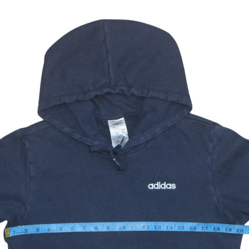 Adidas Men's Blue Pullover Hoodie Size S Regular Fit Sportswear