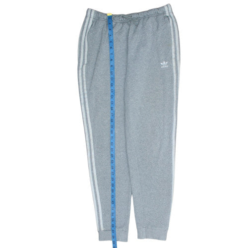 Adidas Womens Grey Jogger Sweatpants Size 14 Elastic Waist Drawstring