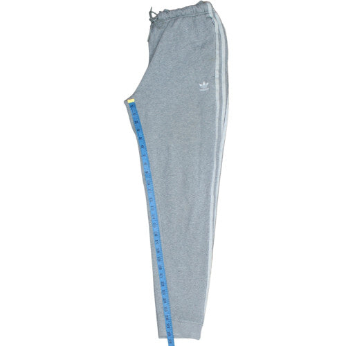 Adidas Womens Grey Jogger Sweatpants Size 14 Elastic Waist Drawstring