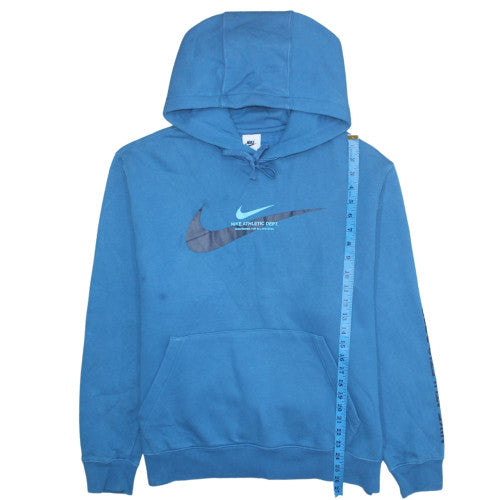 Nike Men’s Blue Pullover Hoodie Large Graphic Print Hooded Sweatshirt