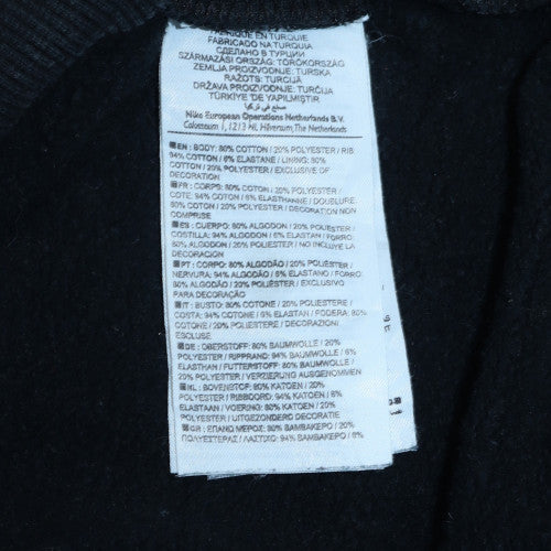 Nike Men's Black Pullover Hoodie Medium Fleece Sportswear