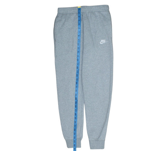 Nike Men's Grey Fleece Sweatpants S Regular Fit Elastic Waist