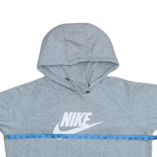 Nike Men's Grey Pullover Hoodie L Regular Fit Sports Style