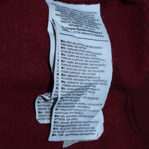 Nike Men’s Red Pullover Hoodie Medium Fleece Logo Sportswear