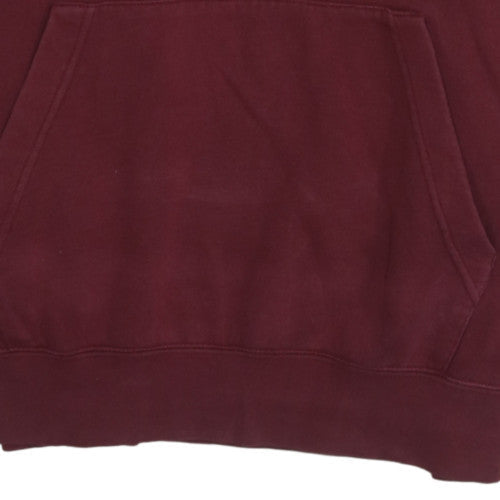 Nike Men’s Red Pullover Hoodie Medium Fleece Logo Sportswear
