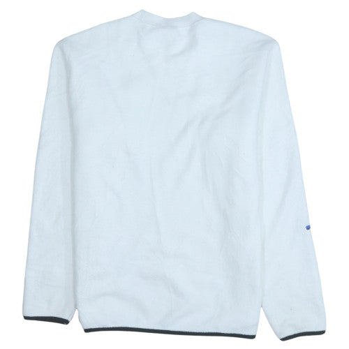 Champion Mens White Pullover Sweatshirt L Fleece Crew Neck Sports