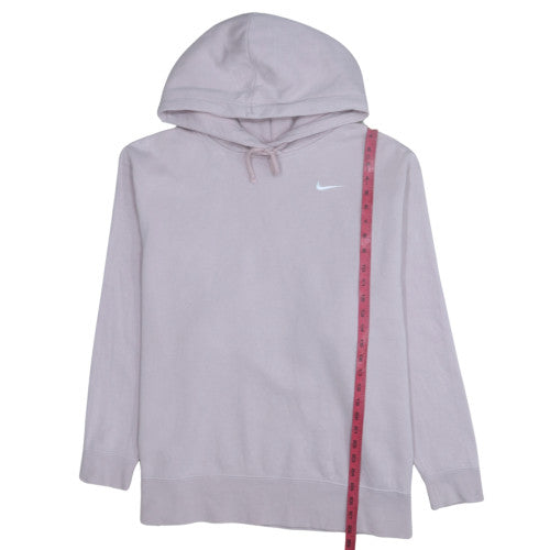 Nike Women Lavender Pullover Hoodie 1X Cotton Blend Logo Casual