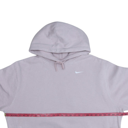 Nike Women Lavender Pullover Hoodie 1X Cotton Blend Logo Casual