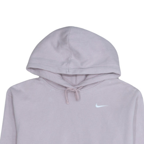 Nike Women Lavender Pullover Hoodie 1X Cotton Blend Logo Casual