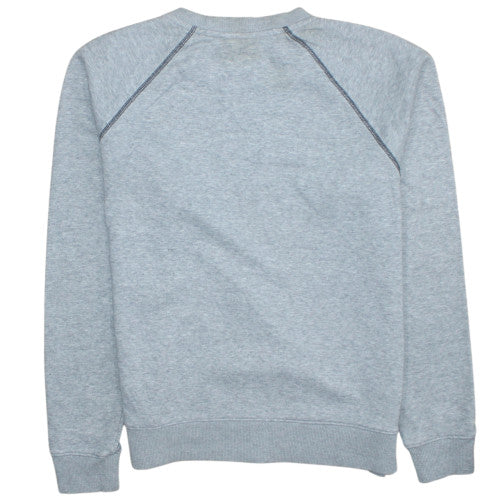 Fila Men's Grey Crew Neck Sweatshirt L Classic Fit Cotton Blend