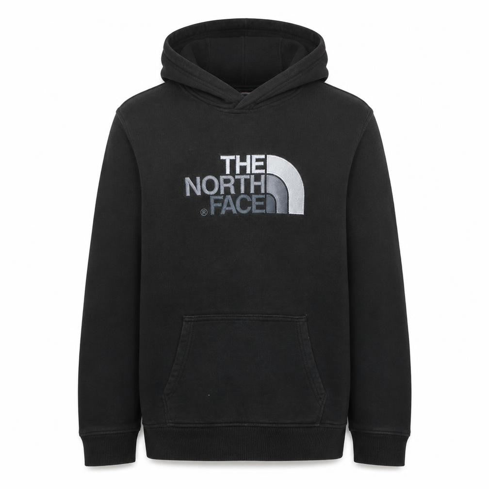 The North Face Boys Black Pullover Hoodie XL Fleece Cotton Long Sleeve