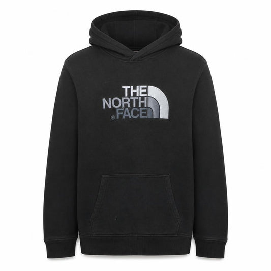 The North Face Boys Black Pullover Hoodie XL Fleece Cotton Long Sleeve