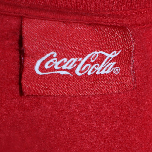 Coca-Cola Men’s Red Sweatshirt XL Christmas Graphic Crew Neck