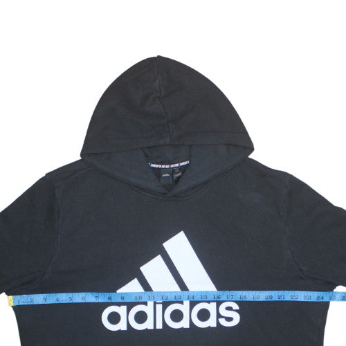 Adidas Men Black XL Pullover Hoodie Logo Sports Jersey Sweatshirt