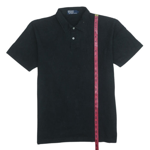Polo Ralph Lauren Men's Black Cotton Short Sleeve Polo Shirt Size M
