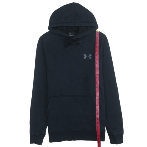 Under Armour Men's Black Medium Pullover Hoodie Hooded Athletic Fleece