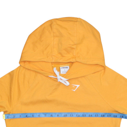 Gymshark Men's Yellow Pullover Hoodie Size S Lightweight Athletic