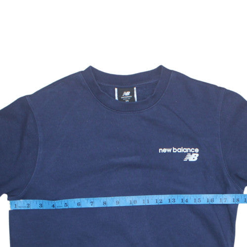 New Balance Men's Blue XS Crew Neck Pullover Sweatshirt