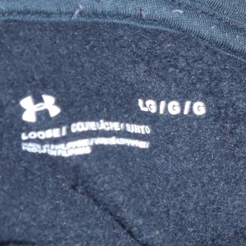 Under Armour Men's Black Large Pullover Hoodie Fleece Sweatshirt
