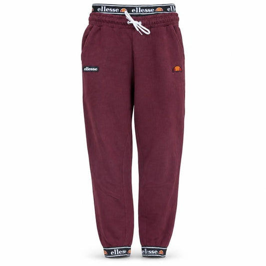 Ellesse Womens Red Jogger Trousers Size 8 Fleece Elastic Waist