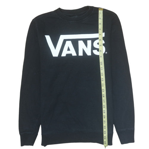 Vans Mens Black XS Crew Neck Graphic Print Sweatshirt