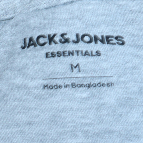 Jack & Jones Men's Grey Graphic Logo Short Sleeve T-Shirt M