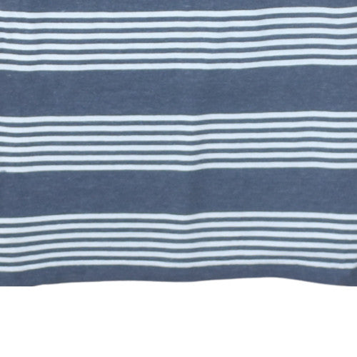 Nike Men's Blue Striped Collared Polo Shirt XL Regular Fit