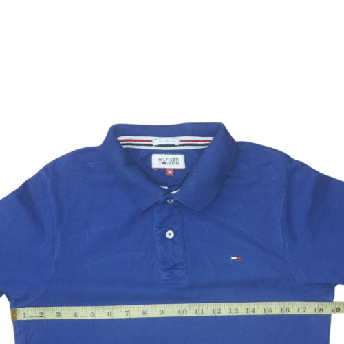 Tommy Hilfiger Men's Blue M Cotton Short Sleeve Polo Shirt