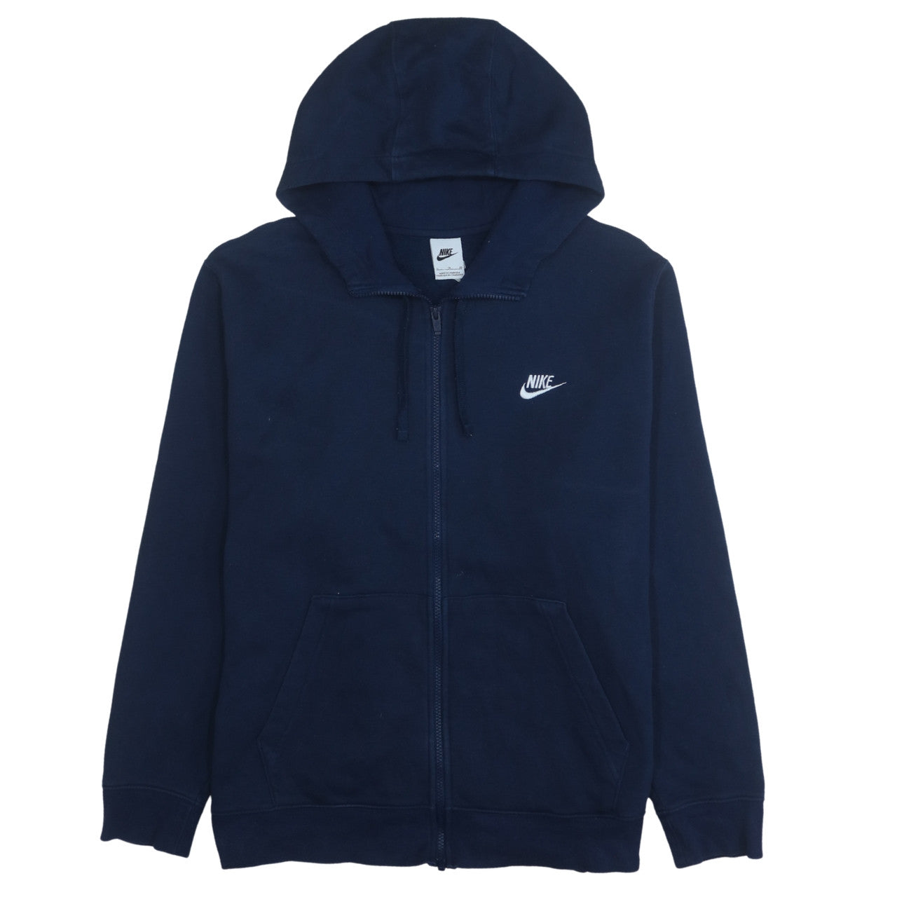 Nike Men's Blue Full Zip Hoodie XL Fleece Sweatshirt