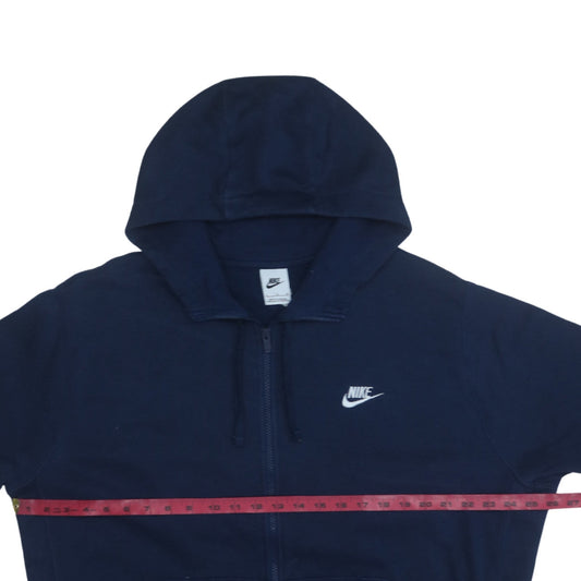 Nike Men's Blue Full Zip Hoodie XL Fleece Sweatshirt