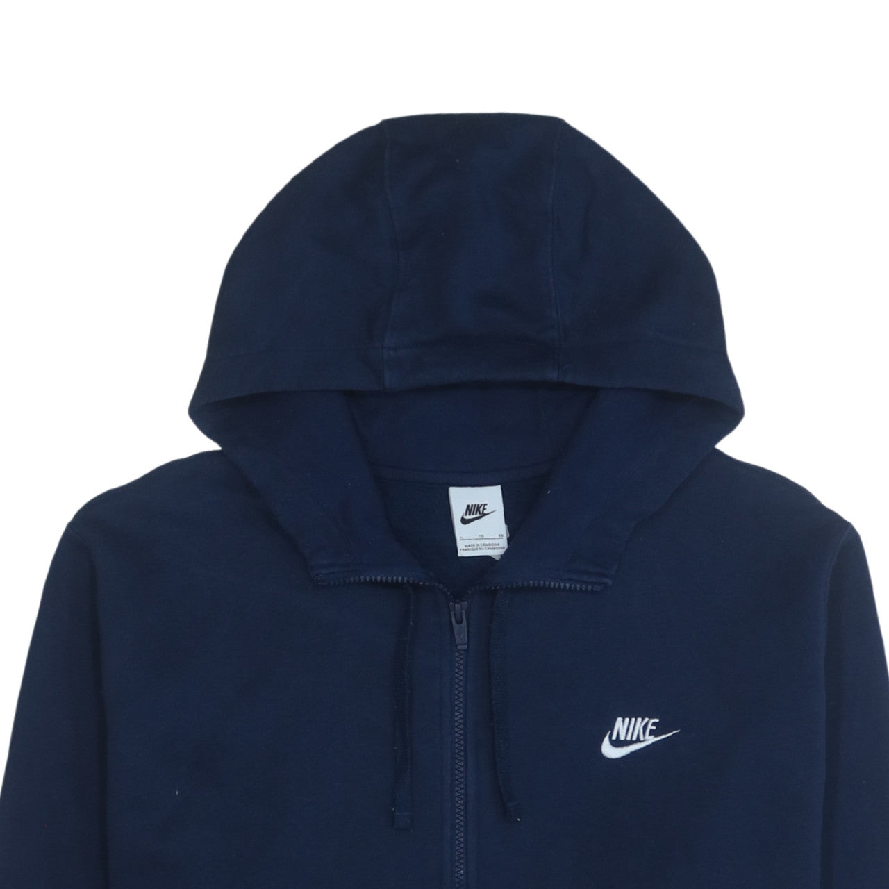 Nike Men's Blue Full Zip Hoodie XL Fleece Sweatshirt