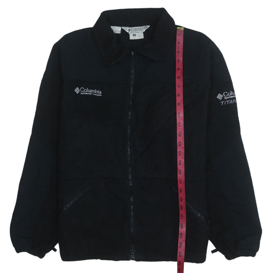 Columbia Men's Black Fleece Full Zip Outdoor Sweatshirt Size M