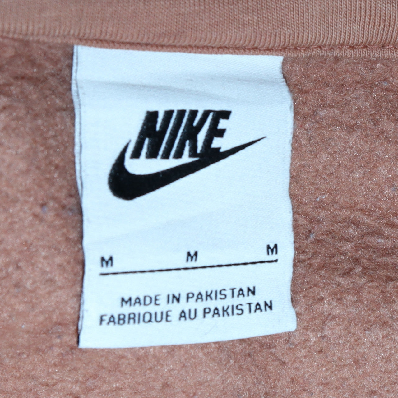 Nike Men's Brown 1/4 Zip Fleece Sweatshirt Size M