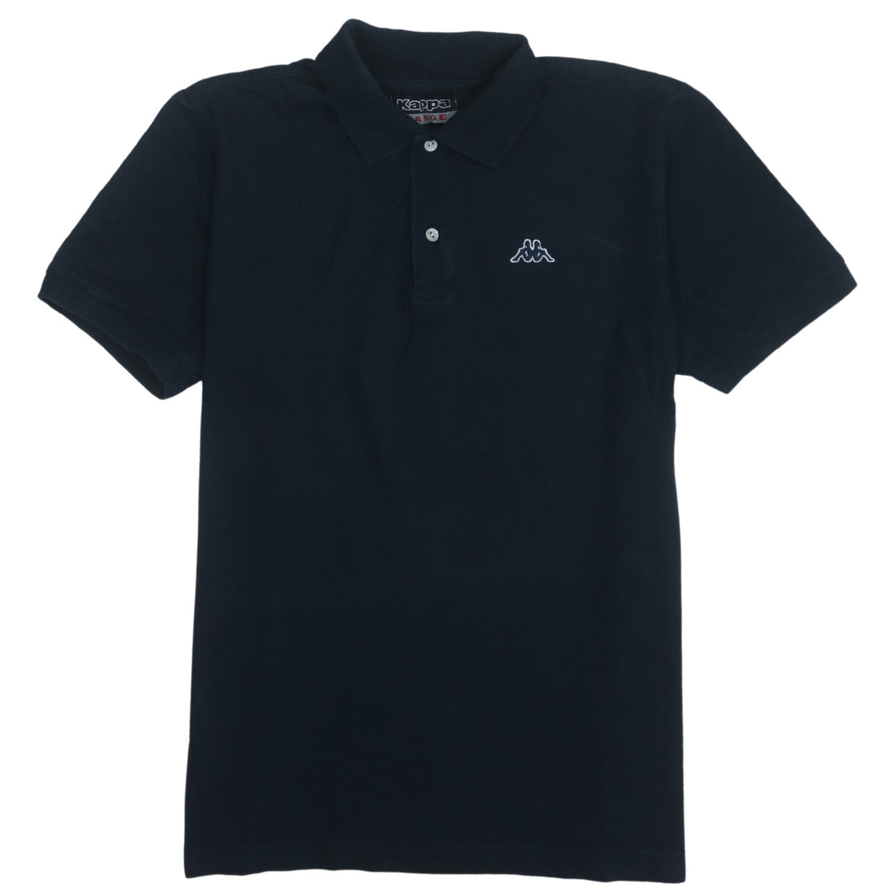 Kappa Men's Black Cotton Polo Shirt Size L Short Sleeve Casual