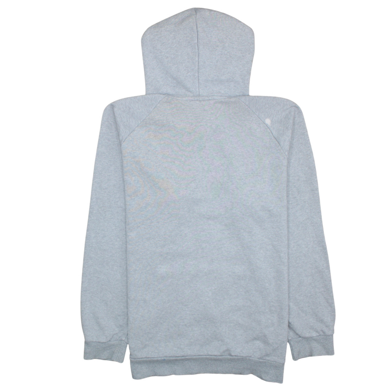 Adidas Mens Grey Pullover Hoodie L Logo Sports Cotton Blend