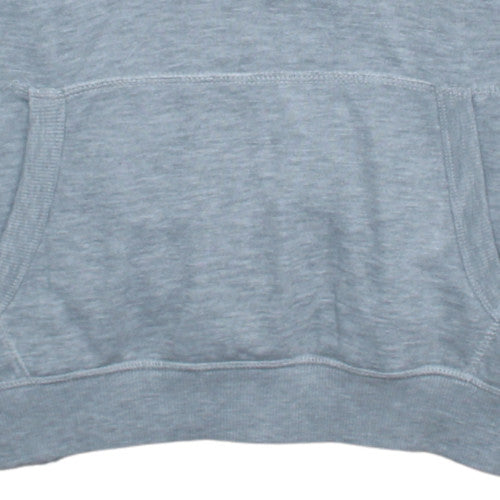 Superdry Womens Grey Pullover Hoodie L Logo Print Casual Sweatshirt