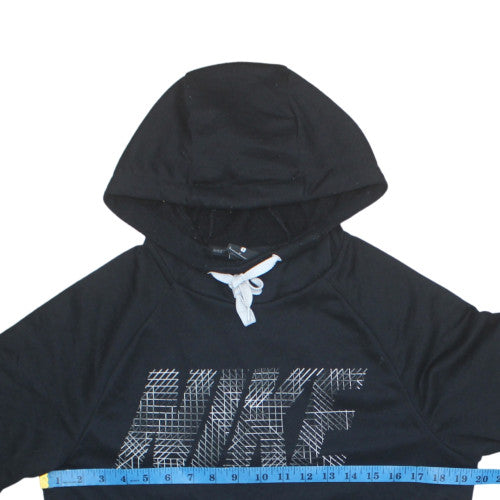 Nike Men's Black Dri-FIT Pullover Hoodie S Regular Fit Sportswear
