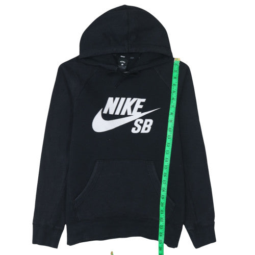 Nike SB Men's Black Pullover Hoodie Small Logo Fleece Sweatshirt